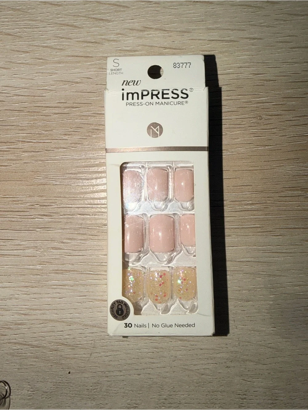 imPRESS Nude Pink & Glitter Press-On Manicure - 30 Nails